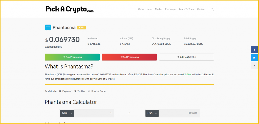 phantasma crypto price prediction