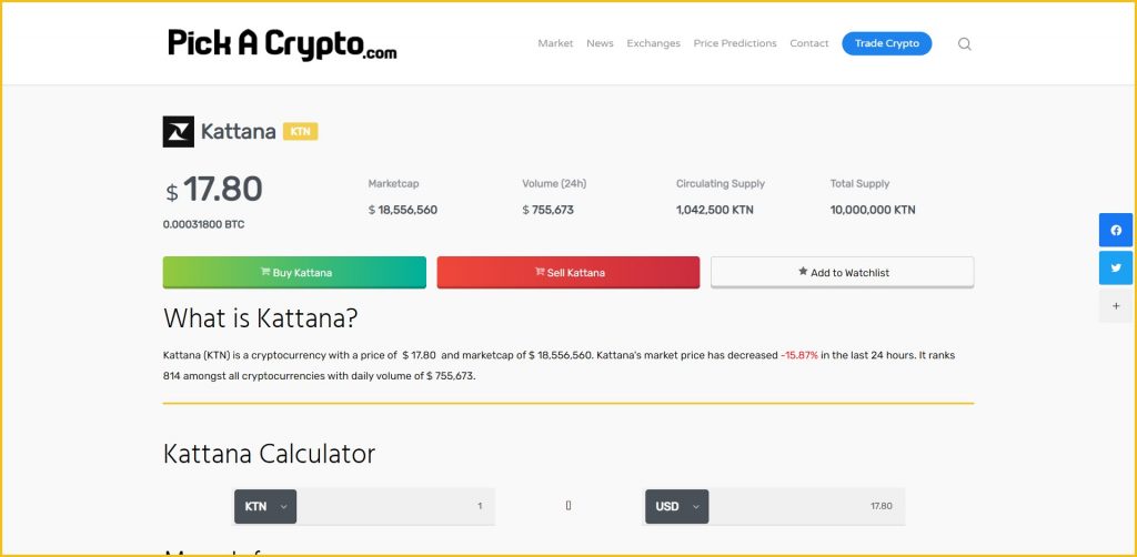 kattana crypto price prediction