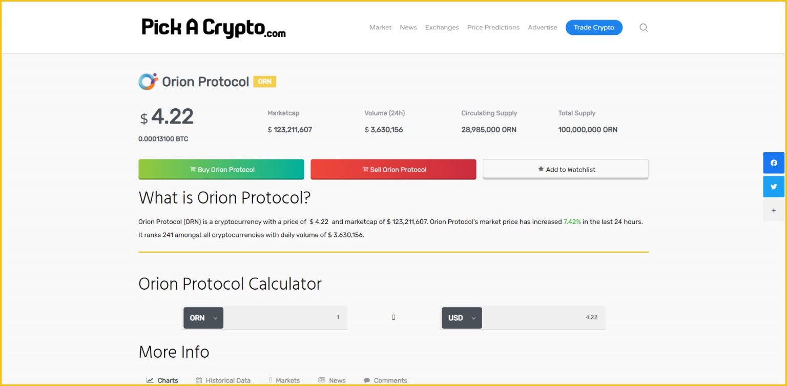 orion crypto price prediction