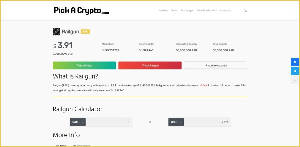 railgun crypto price