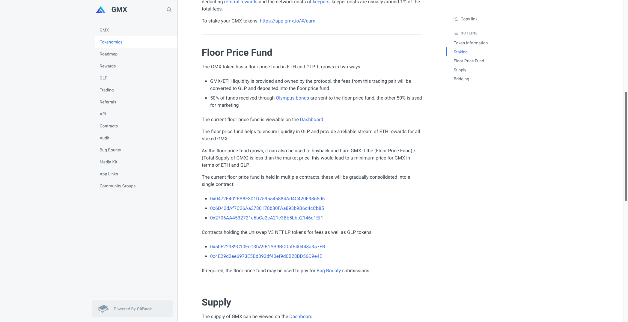 GMX Floor Price Fund